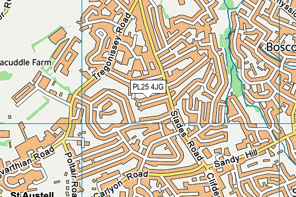 PL25 4JG map - OS VectorMap District (Ordnance Survey)