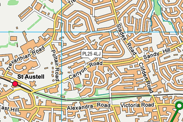 PL25 4LJ map - OS VectorMap District (Ordnance Survey)