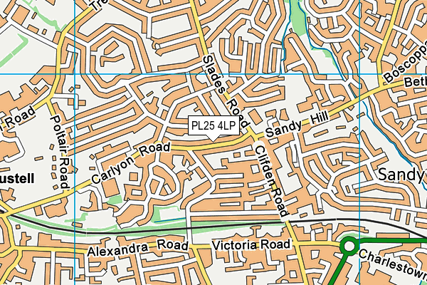 PL25 4LP map - OS VectorMap District (Ordnance Survey)