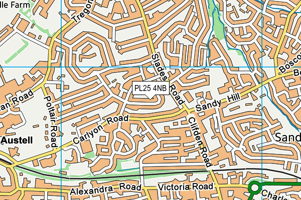 PL25 4NB map - OS VectorMap District (Ordnance Survey)