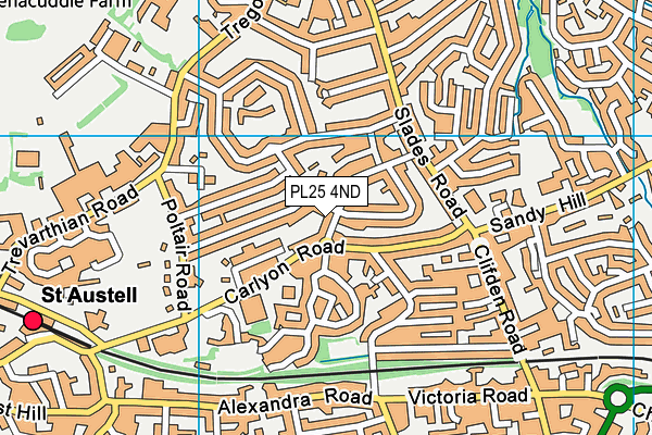 PL25 4ND map - OS VectorMap District (Ordnance Survey)