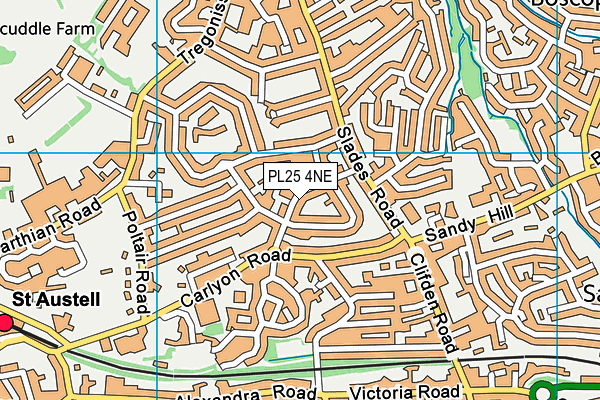 PL25 4NE map - OS VectorMap District (Ordnance Survey)