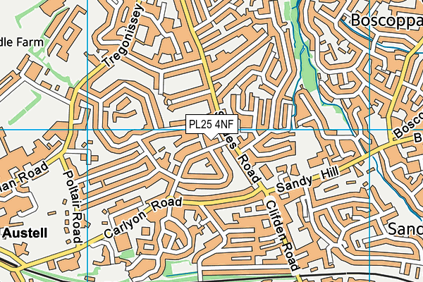 PL25 4NF map - OS VectorMap District (Ordnance Survey)