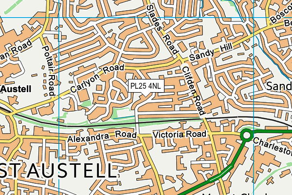 PL25 4NL map - OS VectorMap District (Ordnance Survey)