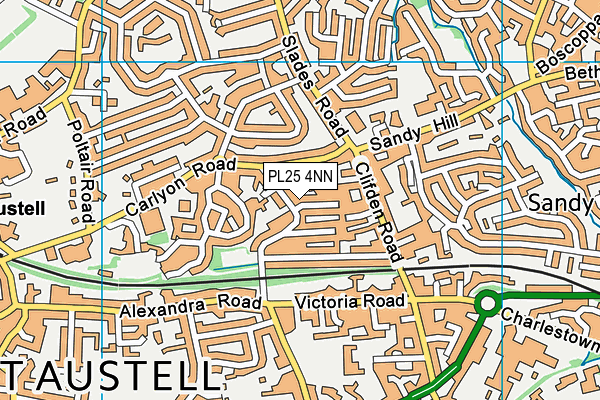 PL25 4NN map - OS VectorMap District (Ordnance Survey)