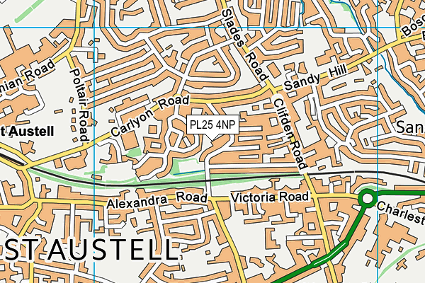 PL25 4NP map - OS VectorMap District (Ordnance Survey)