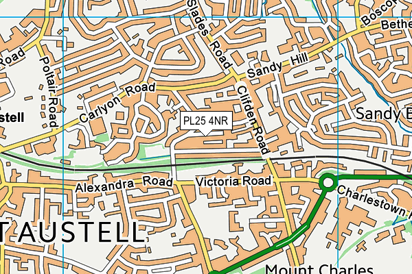 PL25 4NR map - OS VectorMap District (Ordnance Survey)