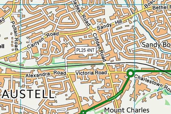 PL25 4NT map - OS VectorMap District (Ordnance Survey)