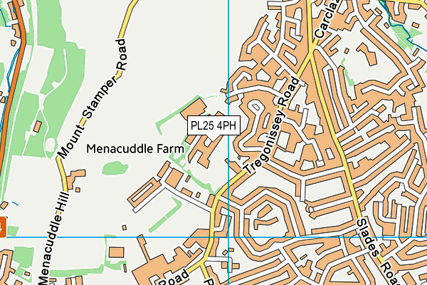 PL25 4PH map - OS VectorMap District (Ordnance Survey)