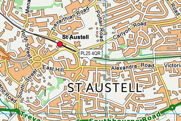 PL25 4QR map - OS VectorMap District (Ordnance Survey)