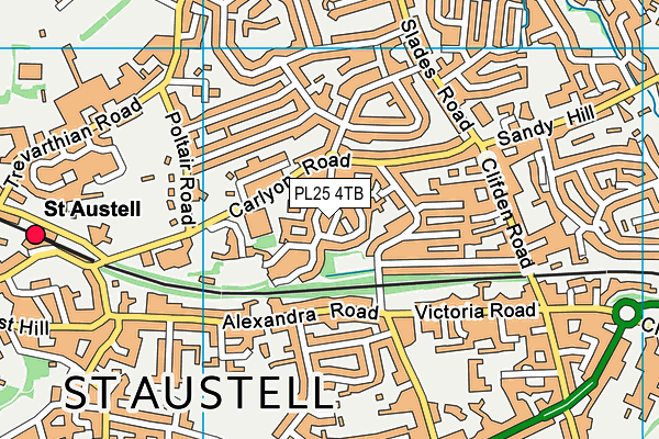 PL25 4TB map - OS VectorMap District (Ordnance Survey)