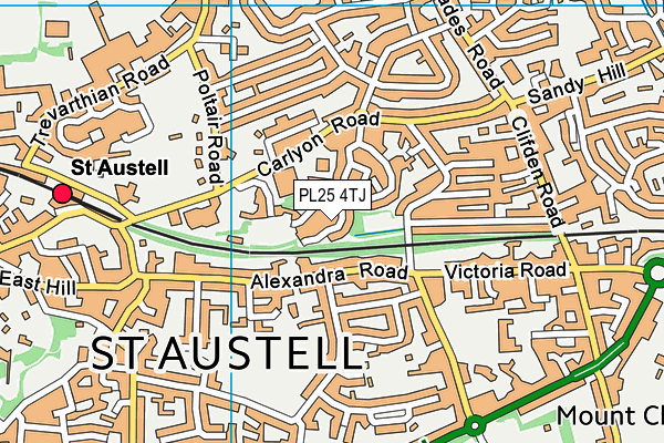 Map of BRUNEL BUSINESS PARK (ST AUSTELL) MANAGEMENT COMPANY LIMITED at district scale