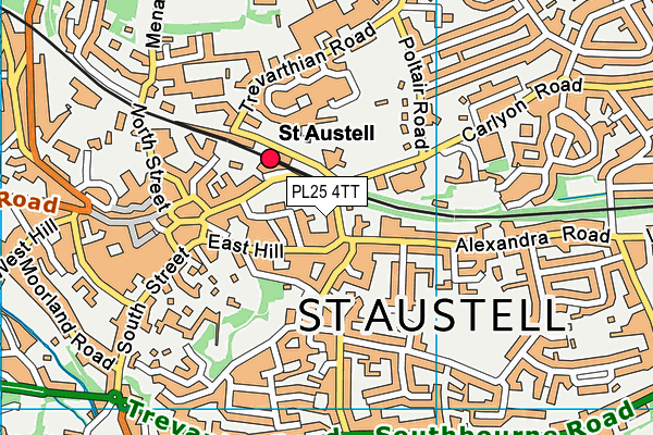 PL25 4TT map - OS VectorMap District (Ordnance Survey)