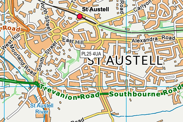 PL25 4UA map - OS VectorMap District (Ordnance Survey)