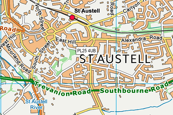 PL25 4UB map - OS VectorMap District (Ordnance Survey)