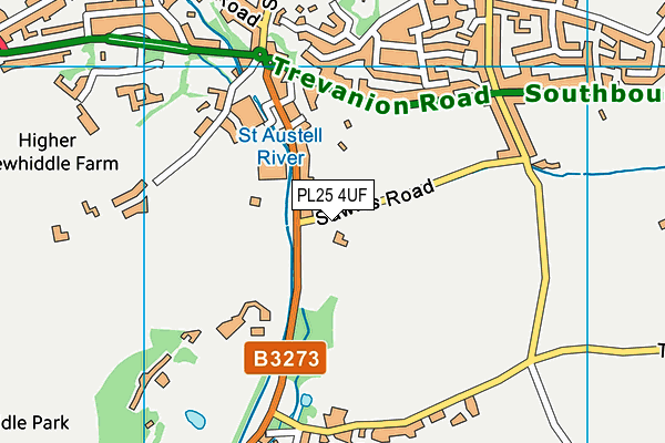 PL25 4UF map - OS VectorMap District (Ordnance Survey)