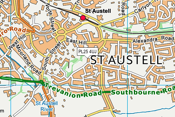 PL25 4UJ map - OS VectorMap District (Ordnance Survey)