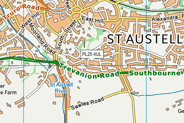 PL25 4UL map - OS VectorMap District (Ordnance Survey)