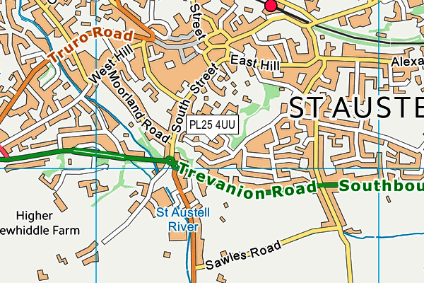 PL25 4UU map - OS VectorMap District (Ordnance Survey)