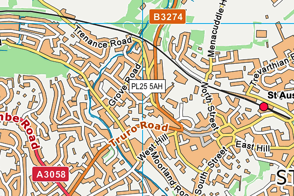 PL25 5AH map - OS VectorMap District (Ordnance Survey)