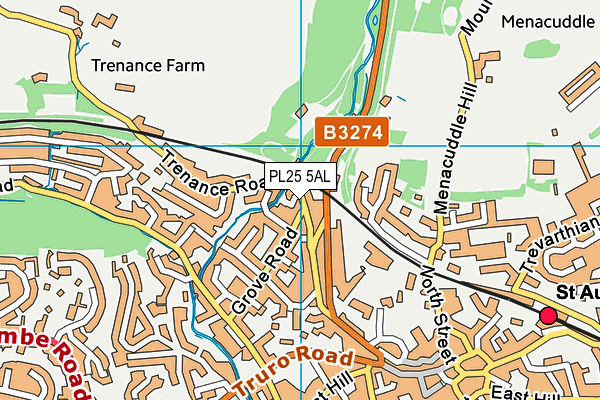 PL25 5AL map - OS VectorMap District (Ordnance Survey)