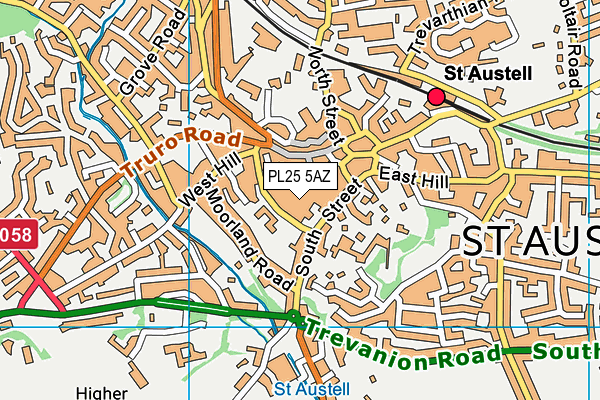 Snap Fitness (St Austell) map (PL25 5AZ) - OS VectorMap District (Ordnance Survey)