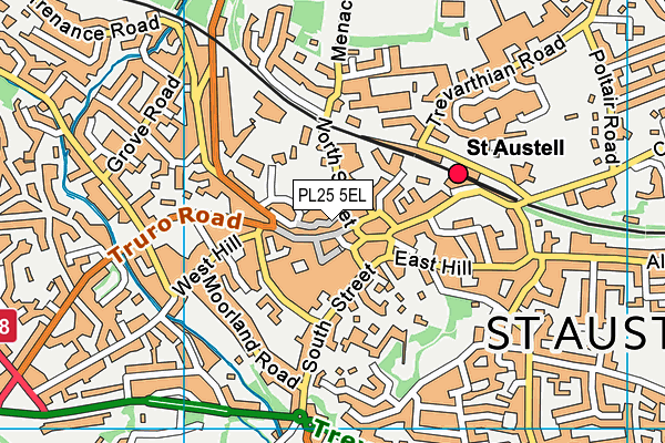 PL25 5EL map - OS VectorMap District (Ordnance Survey)