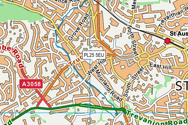 PL25 5EU map - OS VectorMap District (Ordnance Survey)