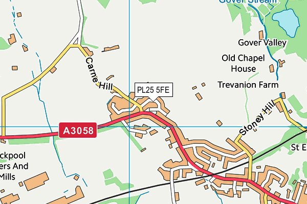 PL25 5FE map - OS VectorMap District (Ordnance Survey)