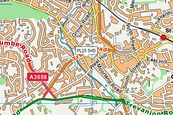 PL25 5HD map - OS VectorMap District (Ordnance Survey)