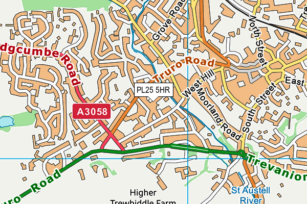 PL25 5HR map - OS VectorMap District (Ordnance Survey)