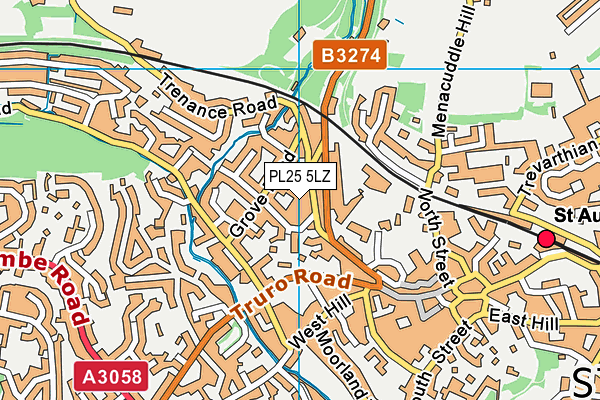 PL25 5LZ map - OS VectorMap District (Ordnance Survey)