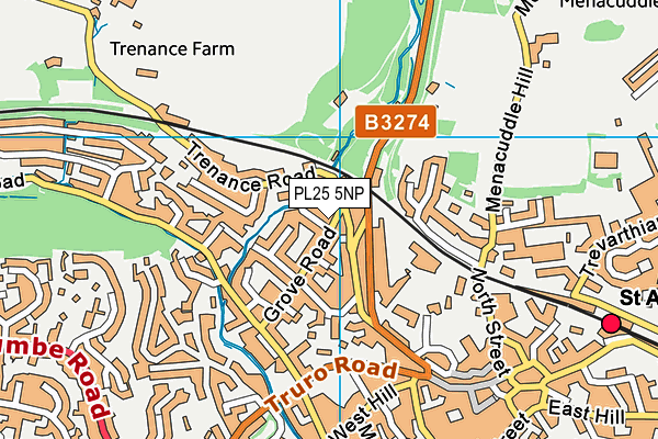 PL25 5NP map - OS VectorMap District (Ordnance Survey)