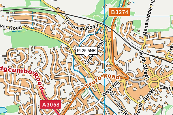 PL25 5NR map - OS VectorMap District (Ordnance Survey)