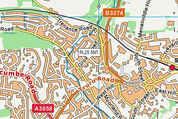 PL25 5NT map - OS VectorMap District (Ordnance Survey)