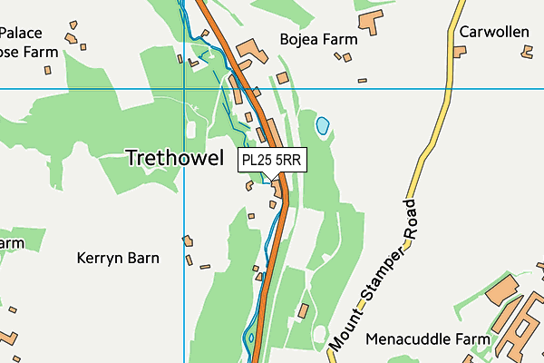 PL25 5RR map - OS VectorMap District (Ordnance Survey)