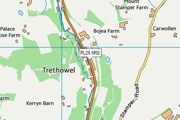 PL25 5RS map - OS VectorMap District (Ordnance Survey)