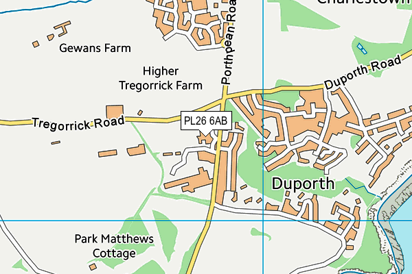 PL26 6AB map - OS VectorMap District (Ordnance Survey)