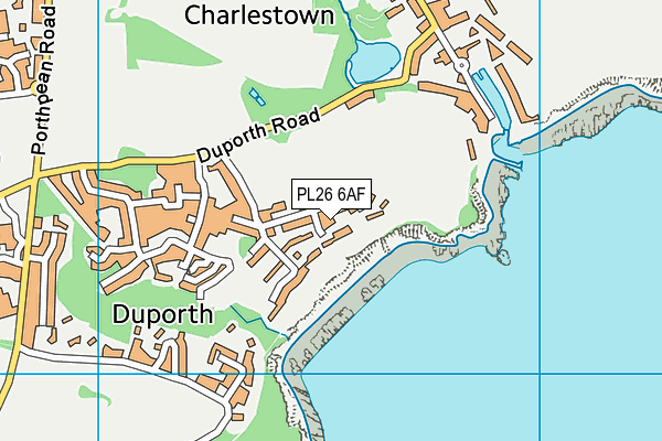 PL26 6AF map - OS VectorMap District (Ordnance Survey)