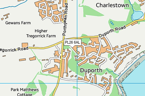 PL26 6AL map - OS VectorMap District (Ordnance Survey)