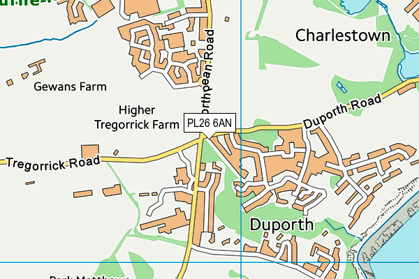 PL26 6AN map - OS VectorMap District (Ordnance Survey)