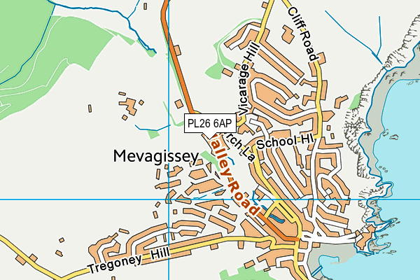 PL26 6AP map - OS VectorMap District (Ordnance Survey)