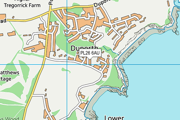 PL26 6AU map - OS VectorMap District (Ordnance Survey)