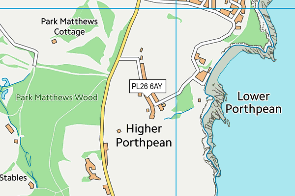 PL26 6AY map - OS VectorMap District (Ordnance Survey)