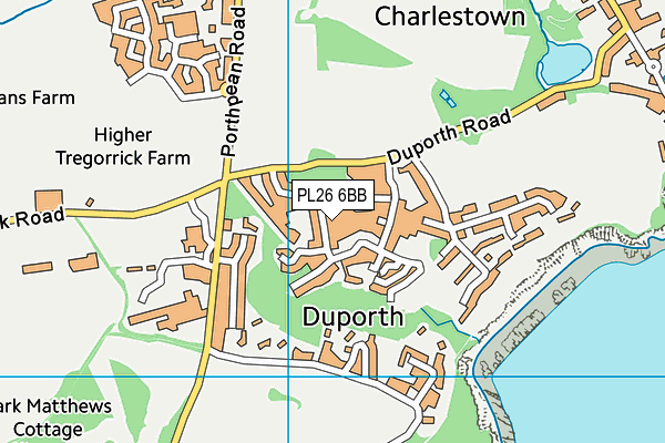 PL26 6BB map - OS VectorMap District (Ordnance Survey)
