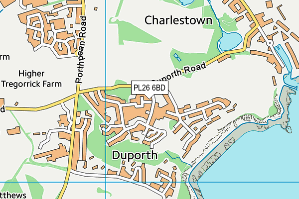 PL26 6BD map - OS VectorMap District (Ordnance Survey)