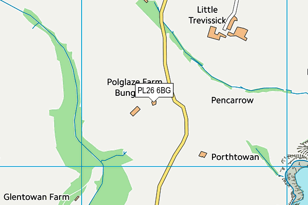 PL26 6BG map - OS VectorMap District (Ordnance Survey)