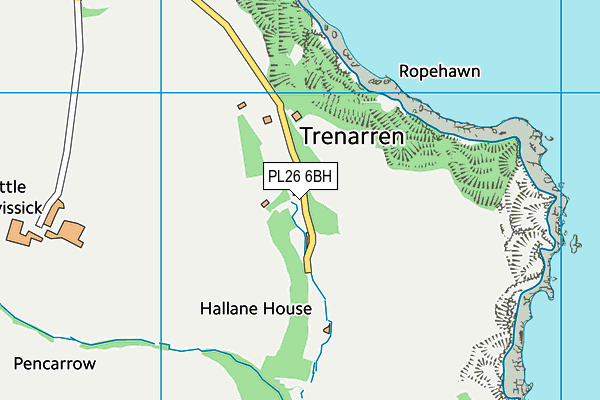 PL26 6BH map - OS VectorMap District (Ordnance Survey)