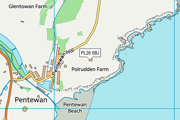 PL26 6BJ map - OS VectorMap District (Ordnance Survey)