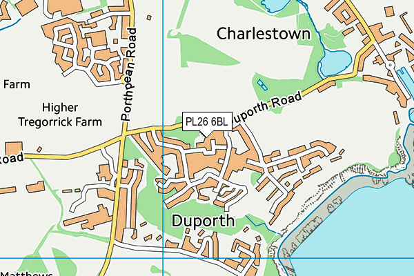 PL26 6BL map - OS VectorMap District (Ordnance Survey)